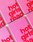 Pink Kindle cases with red words Hot Girls Read on it