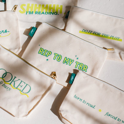 Bookish Zip Pouches